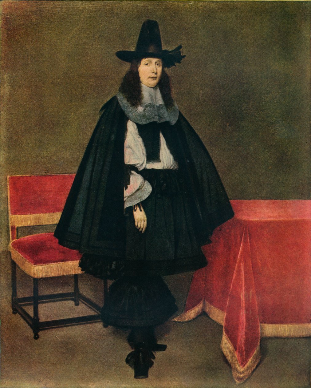 पोर्ट्रेट ऑफ़ ए यंग मैन, c1663 द्वारा जेरार्ड टेरबोर्च II