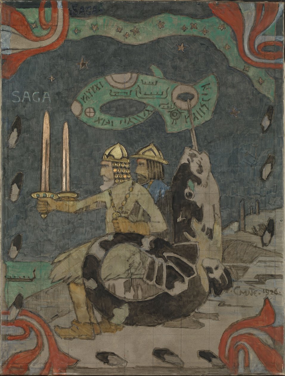 सागा, 1926। द्वारा गेरहार्ड मुन्थे