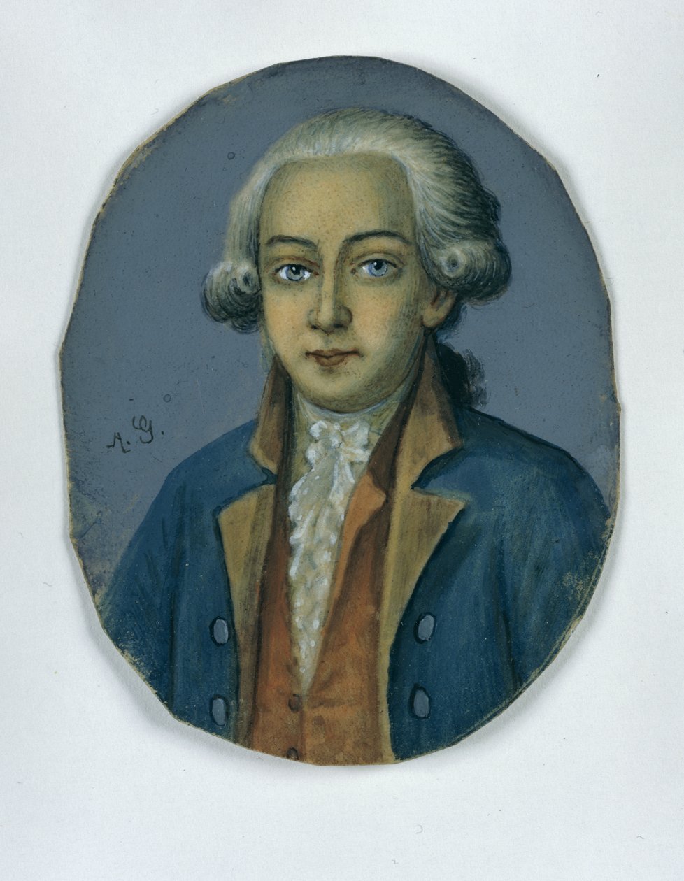 अनास्तासियस लुडविग मेनकेन, c.1780 (कागज पर पेस्टल) द्वारा जर्मन स्कूल