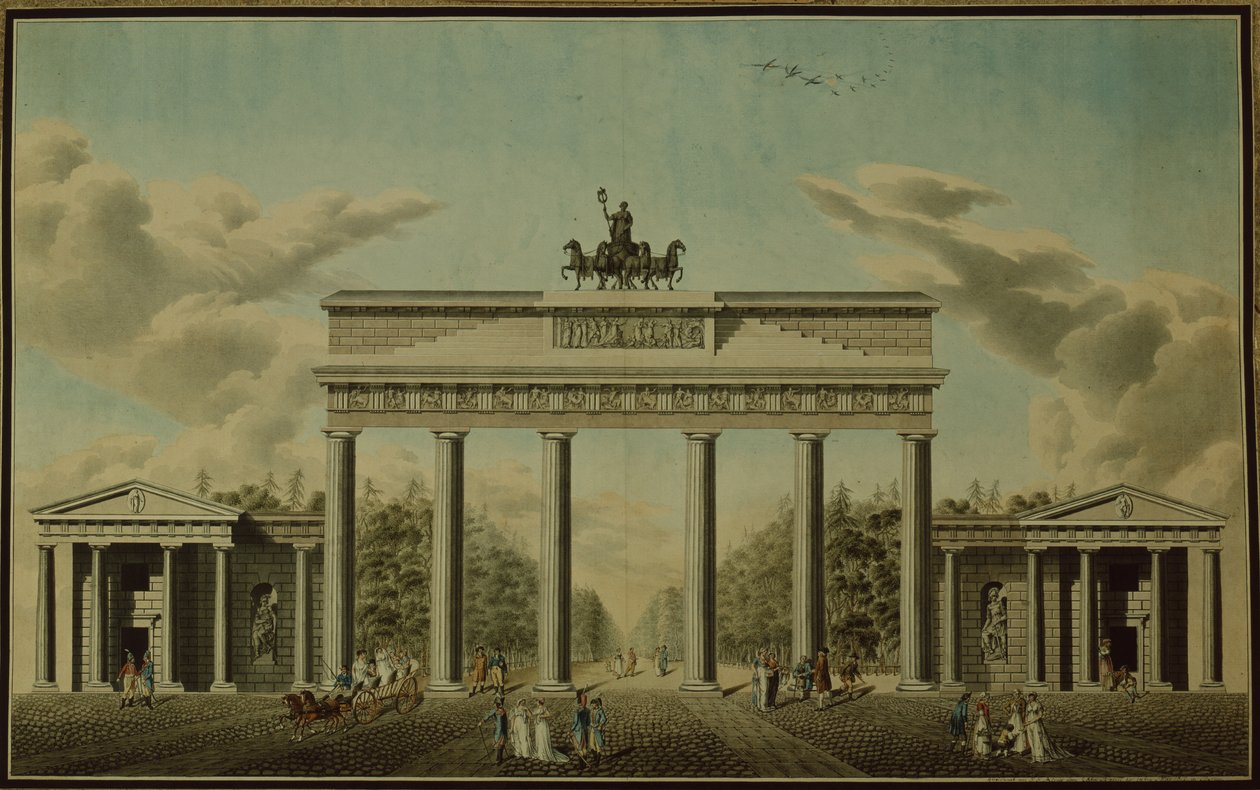 ब्रैंडेनबर्ग गेट, 1812 द्वारा जर्मन स्कूल
