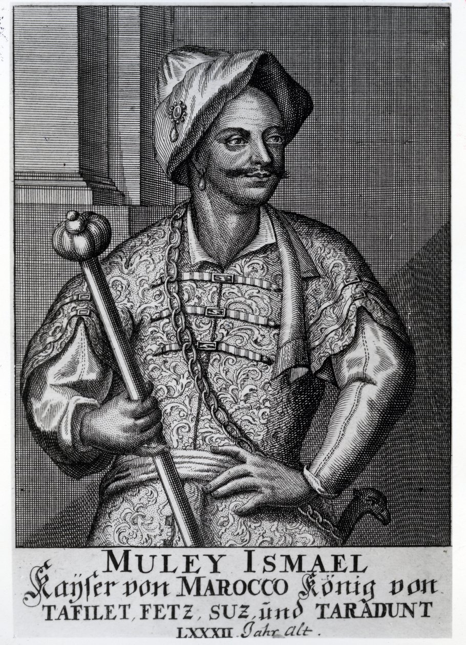 मौले इस्माइल इब्न शरीफ, 1719 द्वारा जर्मन स्कूल