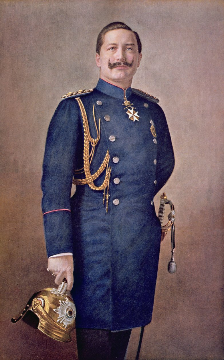 कैसर विल्हेम II (1859-1941) c.1900 का चित्र द्वारा जर्मन स्कूल