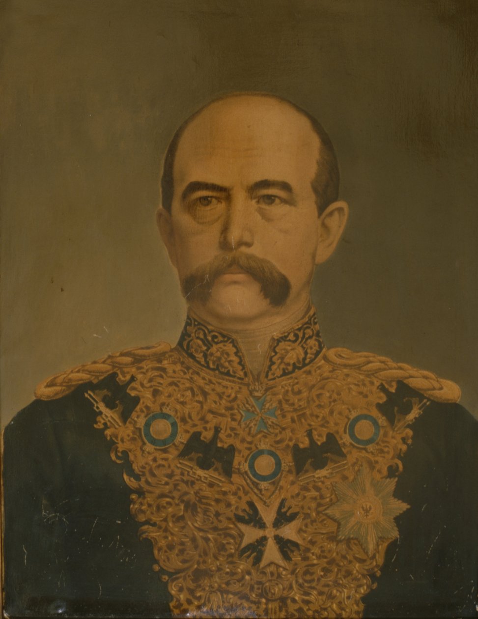 प्रिंस ओटो वॉन बिस्मार्क डिप्लोमैट यूनिफॉर्म में, c.1865 द्वारा जर्मन स्कूल