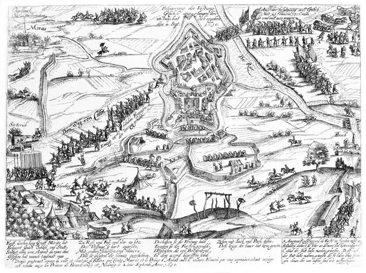 जुएलिच उत्तराधिकार का युद्ध, 1610 द्वारा जर्मन स्कूल