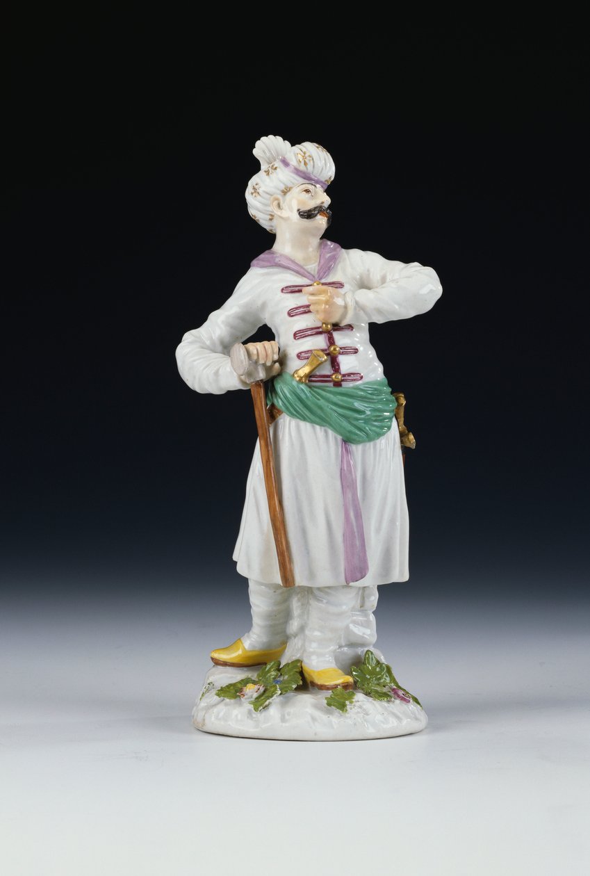 एक फ़ारसी की मीसेन आकृति, c.1748 (चीनी मिट्टी के बरतन) द्वारा जर्मन स्कूल