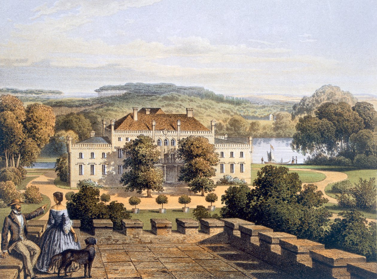 एक प्रशिया रॉयल निवास, c.1852-63 द्वारा जर्मन स्कूल