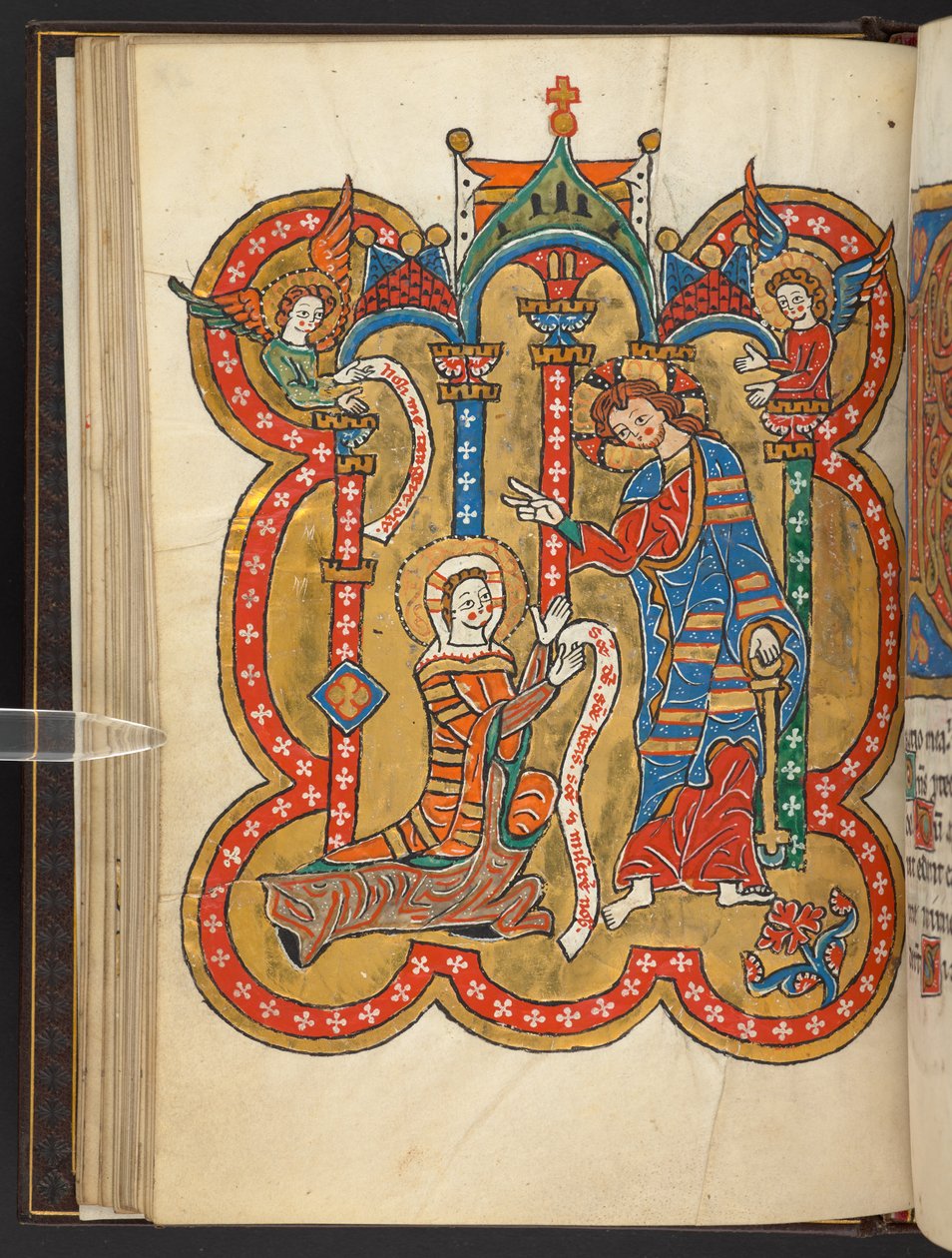 Add. 60629, f.27v #39;टच मी नॉट#39; (वेल्लम) द्वारा जर्मन स्कूल