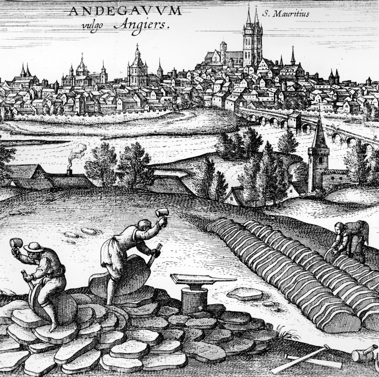 Andegavum आम तौर पर, 1598 Angiers द्वारा जर्मन स्कूल