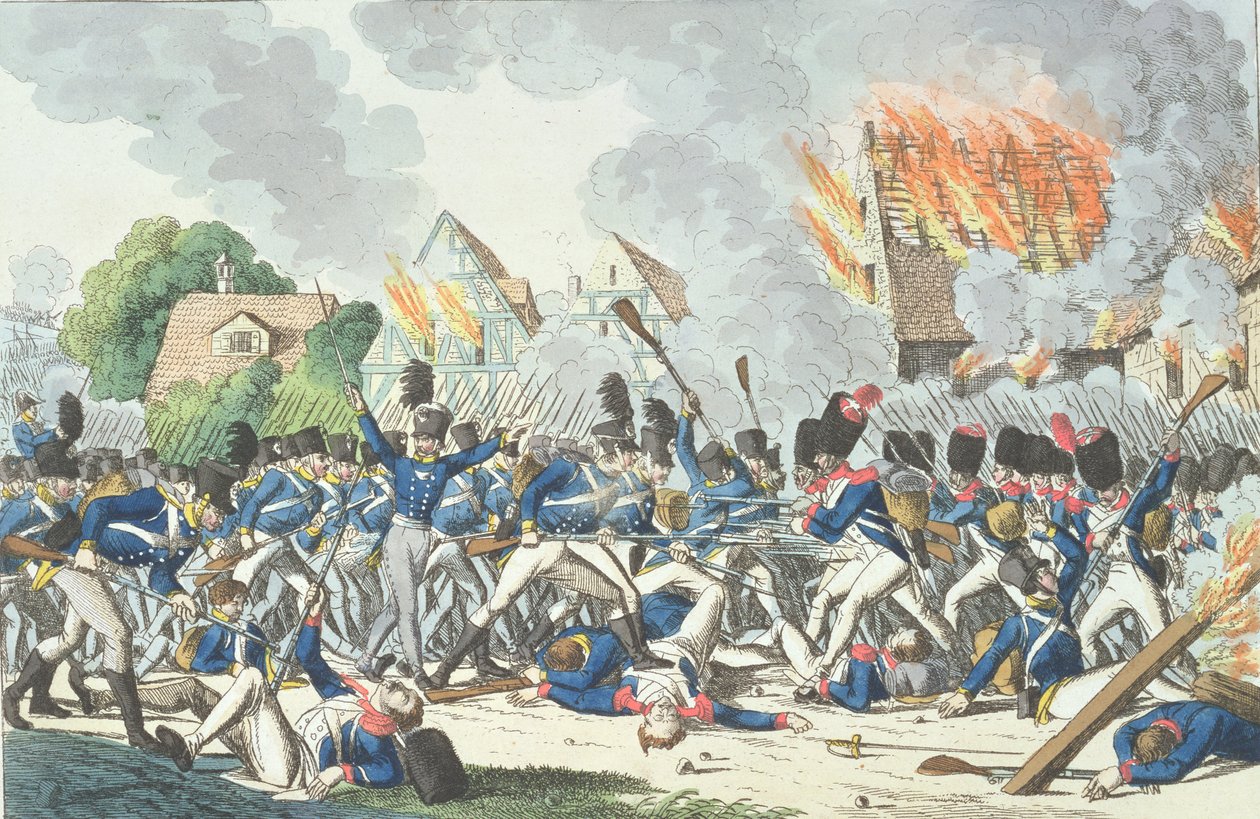 Ligny की लड़ाई, 16 जून 1815 द्वारा जर्मन स्कूल
