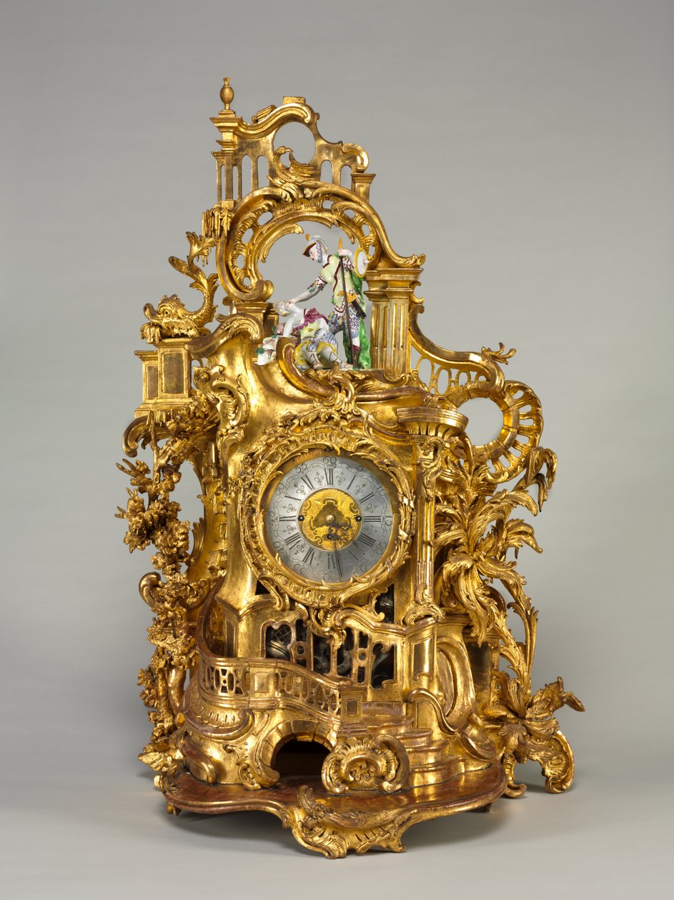 घड़ी, आंदोलन निर्माता बॉमगार्टिंगर, c.1750 द्वारा जर्मन स्कूल