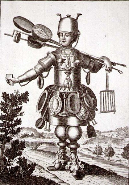 ब्रेज़ियर, पब के लिए पोशाक। जेरार्ड वाल्क द्वारा (1651/2-1726) c.1690 (उत्कीर्णन) द्वारा जर्मन स्कूल