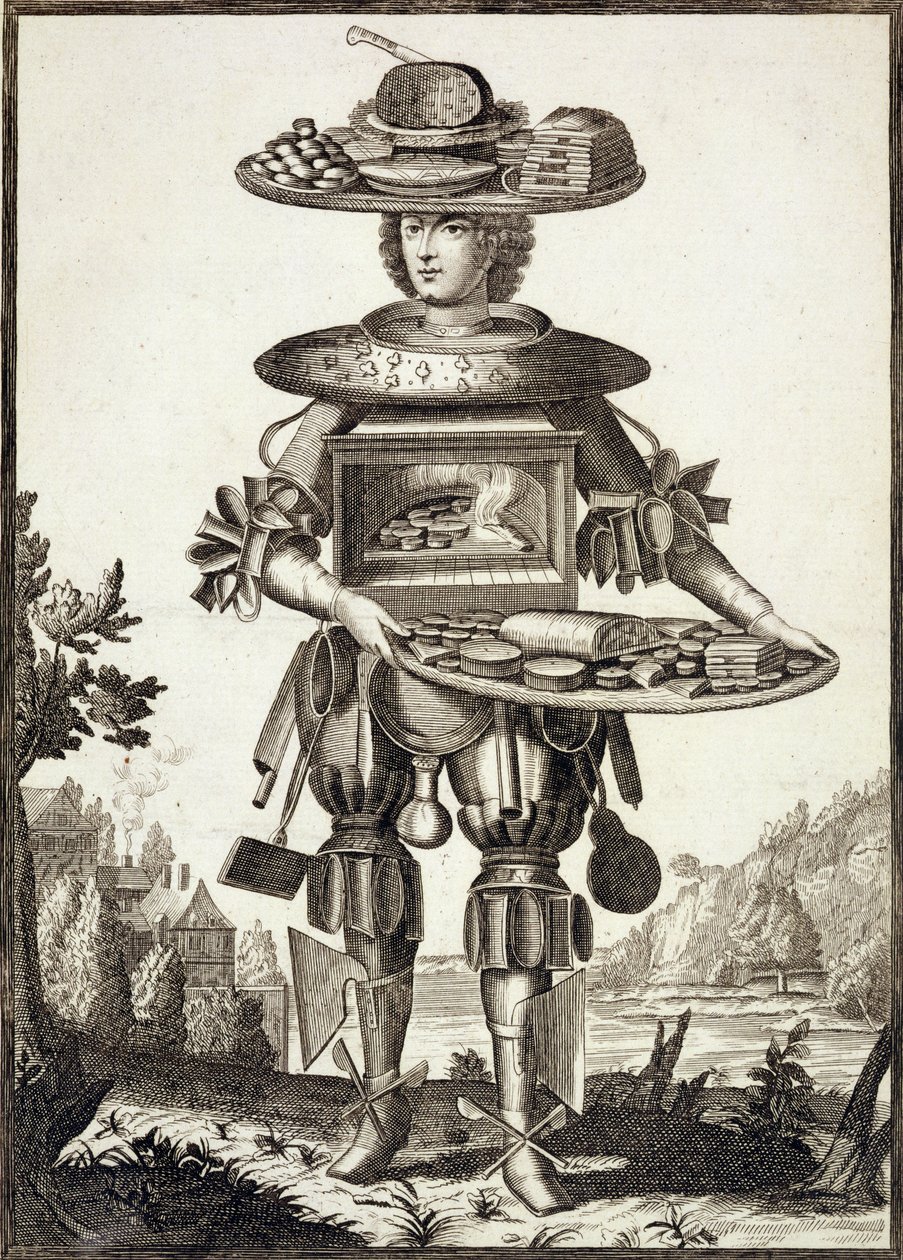 एक पेस्ट्री कुक के लिए पोशाक, पब। जेरार्ड वल्क (16512-1726) c.1690 द्वारा द्वारा जर्मन स्कूल