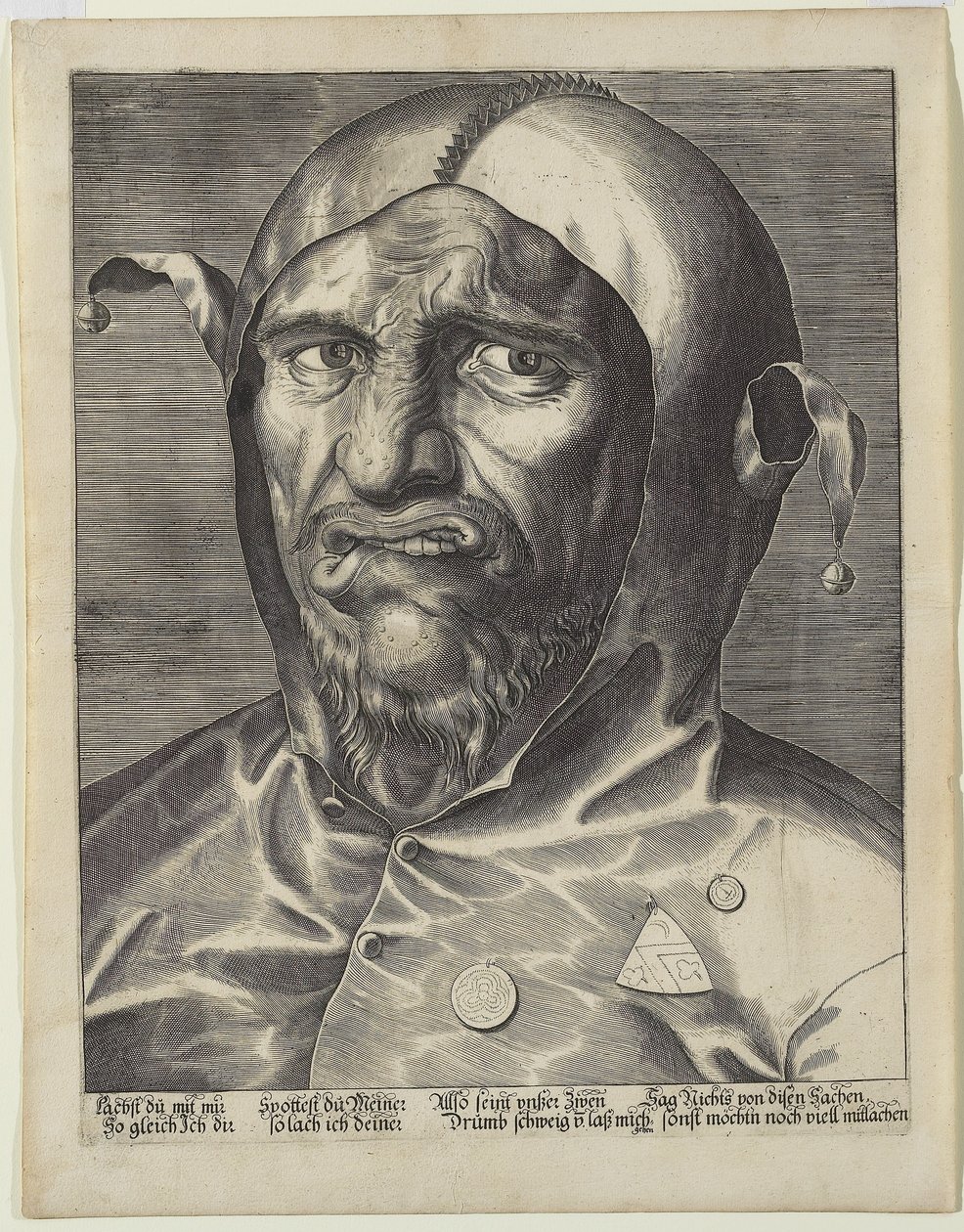 जेस्टर के बड़े प्रमुख, c.1600 द्वारा जर्मन स्कूल