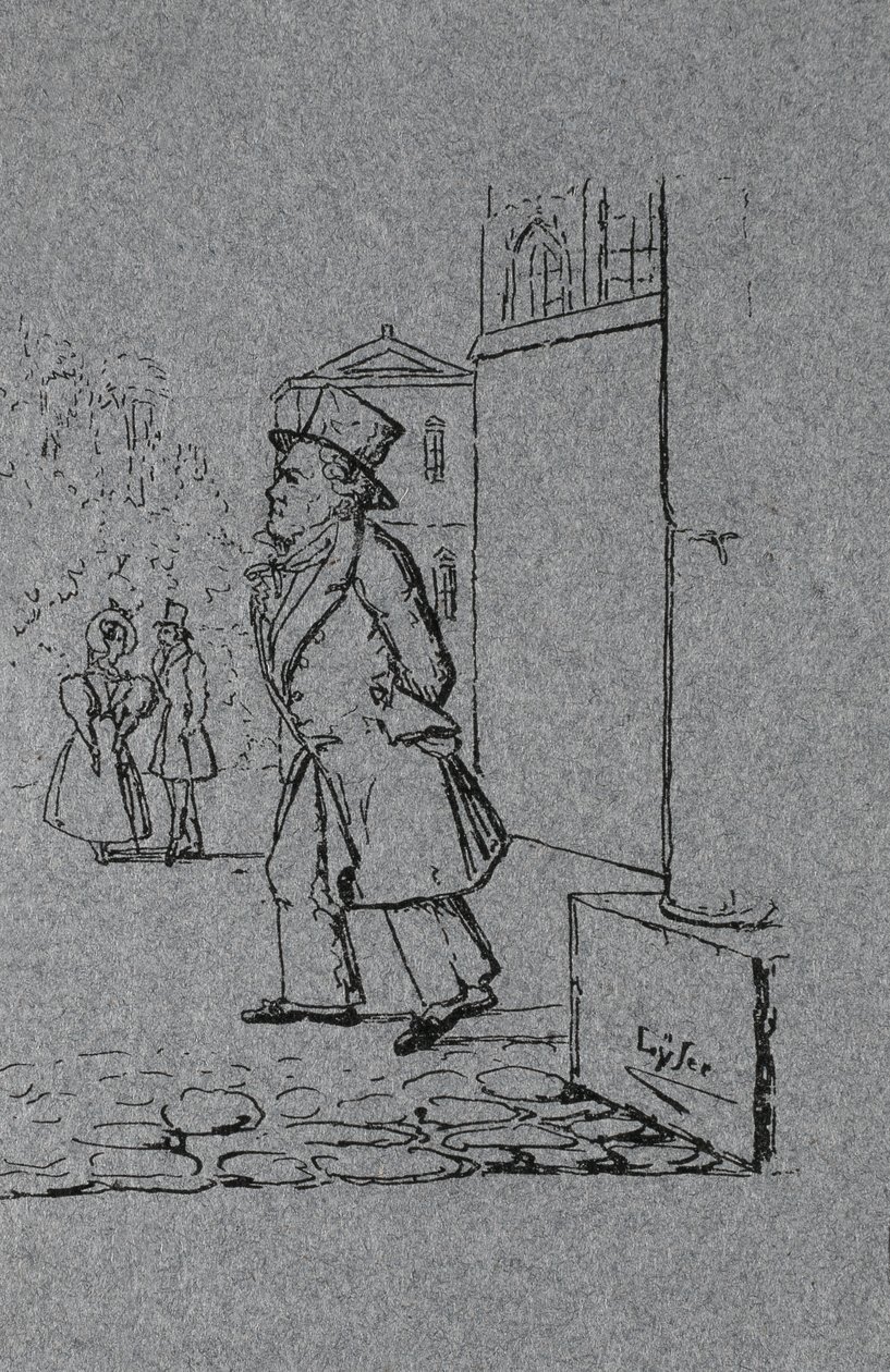 लुडविग वान बीथोवेन (1770-1827) जोहान पीटर लिसर (1803-70) द्वारा उत्कीर्ण द्वारा जर्मन स्कूल