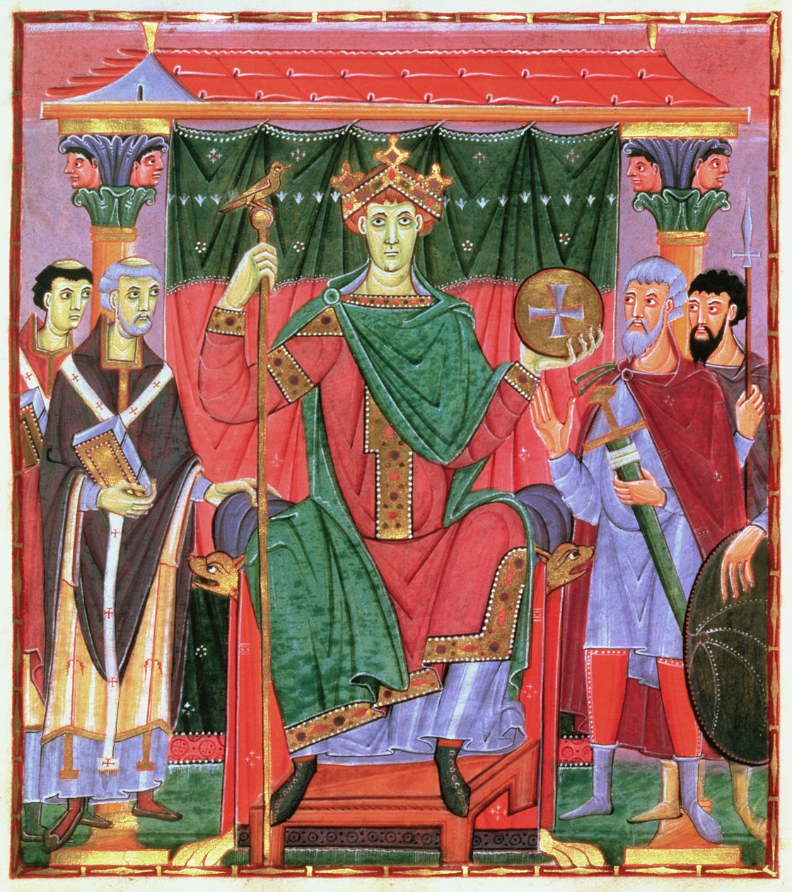 सुश्री Cim.4453 f.42r पवित्र रोमन सम्राट ओटो III उत्साहित (980-1002), c.998 द्वारा जर्मन स्कूल