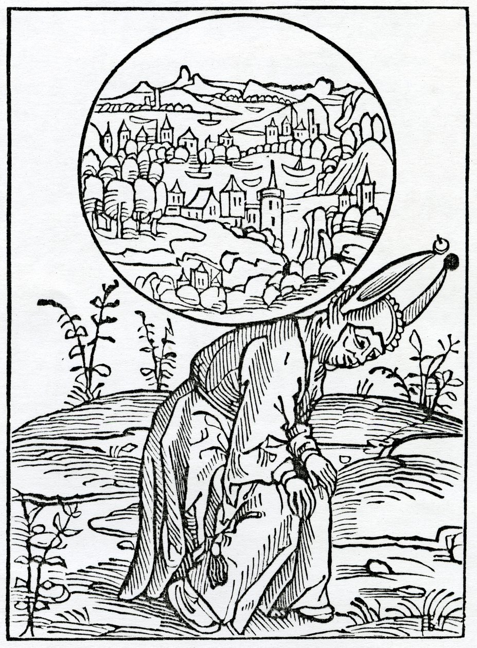 1874 में प्रकाशित एक संस्करण से, पुरुषों के महान और चारमुखी दुरूपयोग में, अलेक्जेंडर बार्कले के अंग्रेजी अनुवाद &39;द शिप ऑफ फूल्स&39; का चित्रण। द्वारा जर्मन स्कूल