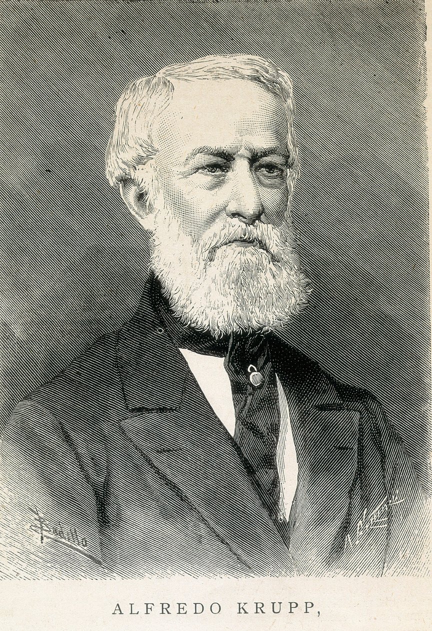 अल्फ्रेड केआरयूपीपी (1812-1887), जर्मन इस्पात उद्योगपति का पोर्ट्रेट द्वारा जर्मन स्कूल
