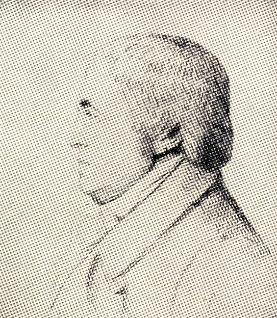फ्रांज़ एंटोन मेस्मर (1734-1815) जर्मन चिकित्सक के चित्र द्वारा जर्मन स्कूल
