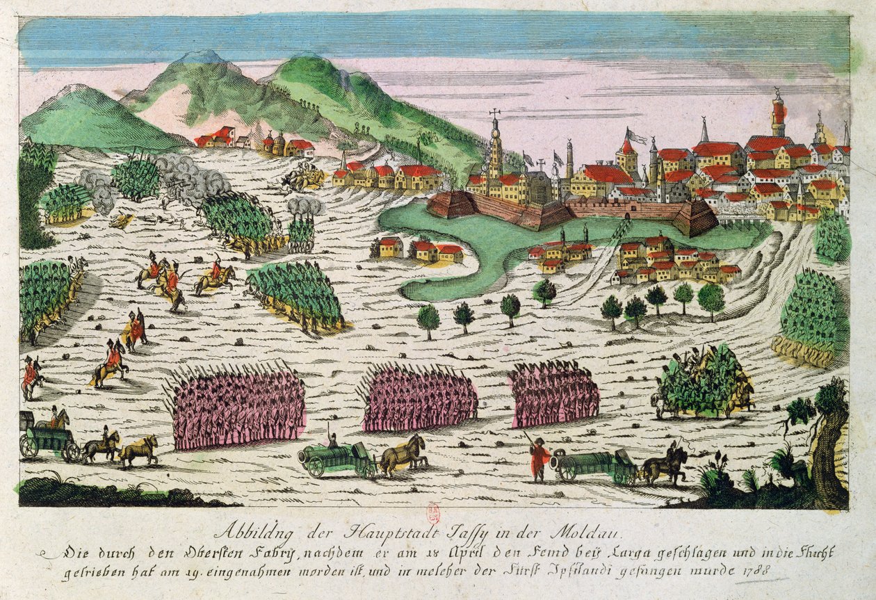 1788 में रूसी सेना द्वारा जुसी की घेराबंदी और कब्जा द्वारा जर्मन स्कूल