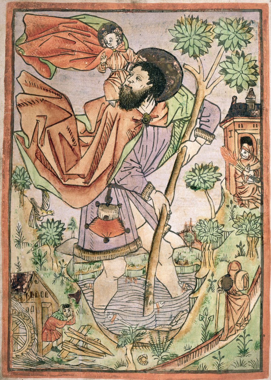 सेंट क्रिस्टोफर: जर्मन, c.1470 द्वारा जर्मन स्कूल