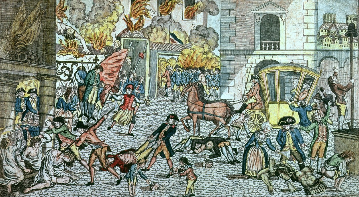 10 अगस्त 1792 को पेरिस में भयानक अत्याचार हुए द्वारा जर्मन स्कूल