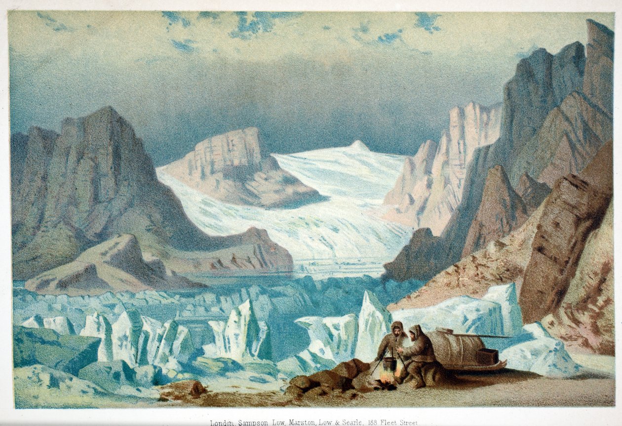 टिरोल फजॉर्ड, पब। लंदन, 1874 (क्रोमोलिथोग्राफ़) द्वारा जर्मन स्कूल