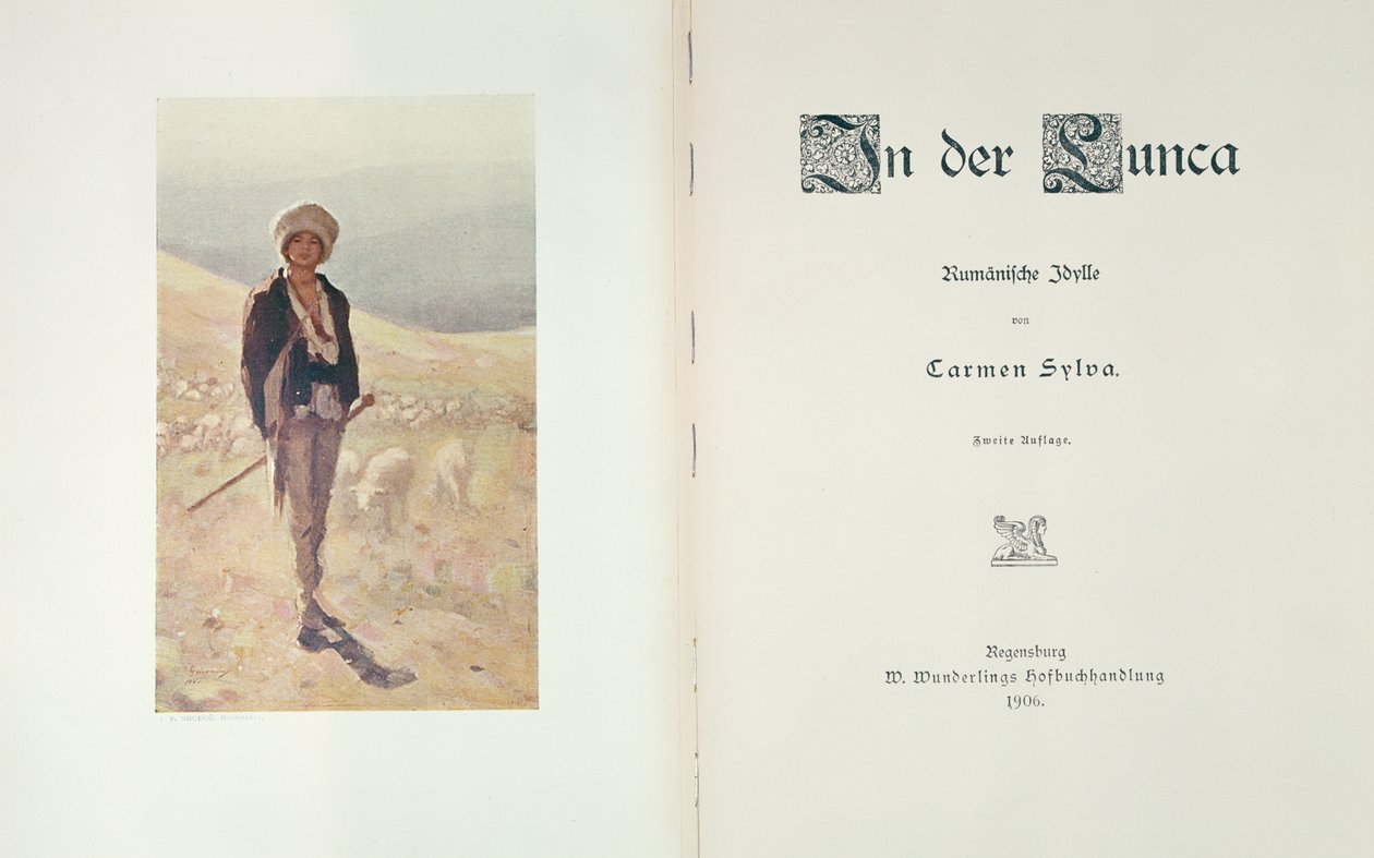 रेगेन्सबर्ग 1906 में प्रकाशित कारमेन सिल्वा द्वारा उपन्यास इन डेर लुंका का शीर्षक द्वारा जर्मन स्कूल