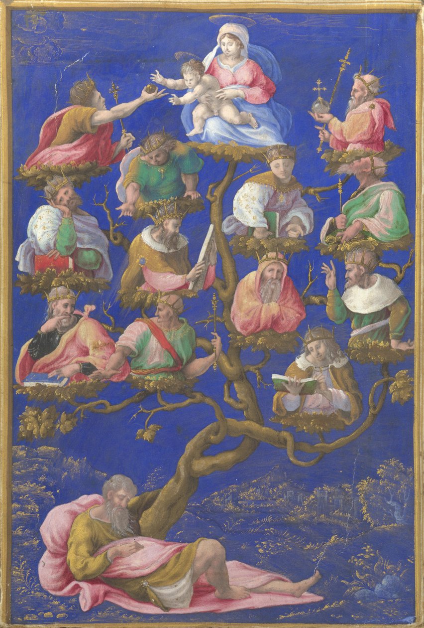 जेसी का पेड़, c.1535 द्वारा गेरोलामो गेंगा