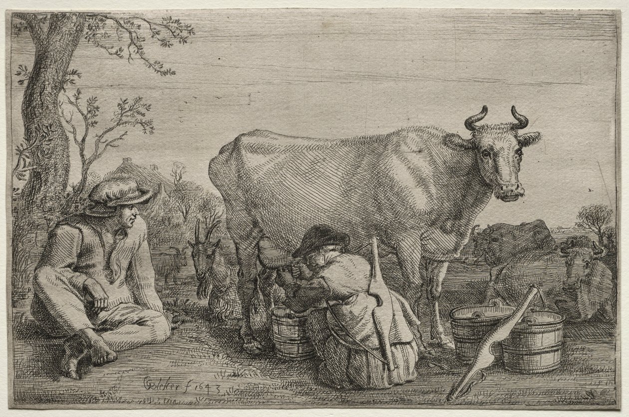 द मिल्कमेड, 1643। द्वारा गेरिट क्लेज़। ब्लेकर