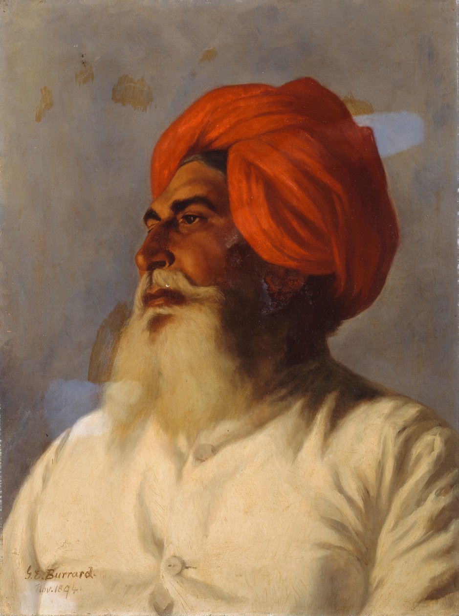 गंडा सिंह, कर्नल विल्मर की स्थलाकृतिक No.14 सर्वेक्षण पार्टी, 1894 के सिख चपरासी द्वारा गर्ट्रूड एलेन बरार्ड