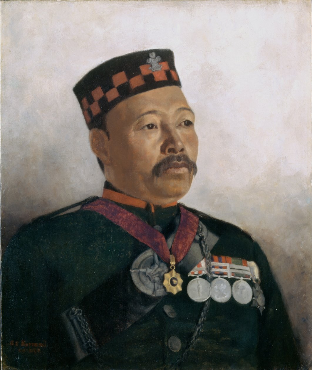सुबेदार मेजर जुहबीर थापा, द्वितीय गोरखा रेजिमेंट, 1893 द्वारा गर्ट्रूड एलेन बरार्ड