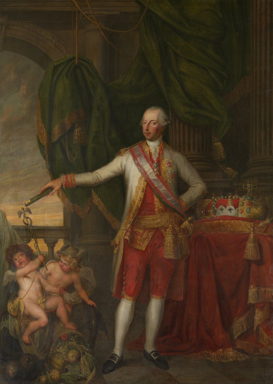 सम्राट जोसेफ द्वितीय का चित्र 1741-1790, 18वीं शताब्दी का दूसरा भाग। द्वारा गर्ट्रूड कॉर्नेली मैरी डे पेलिच्यो