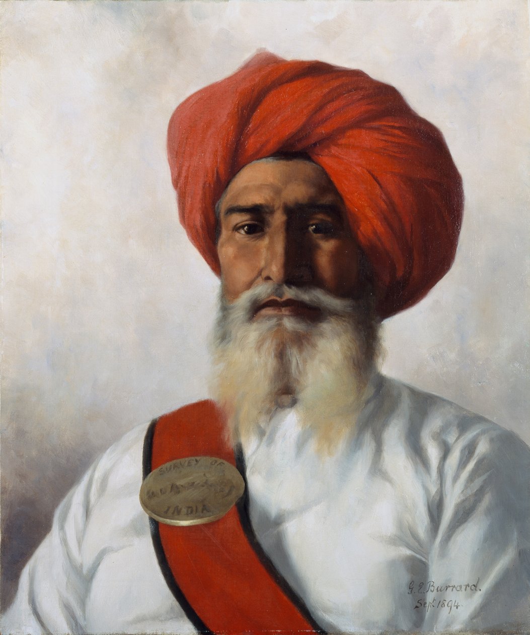 गंडा सिंह, कर्नल विल्मर की स्थलाकृतिक No.14 सर्वेक्षण पार्टी, 1894 के सिख चपरासी द्वारा गर्ट्रूड एलेन बरार्ड