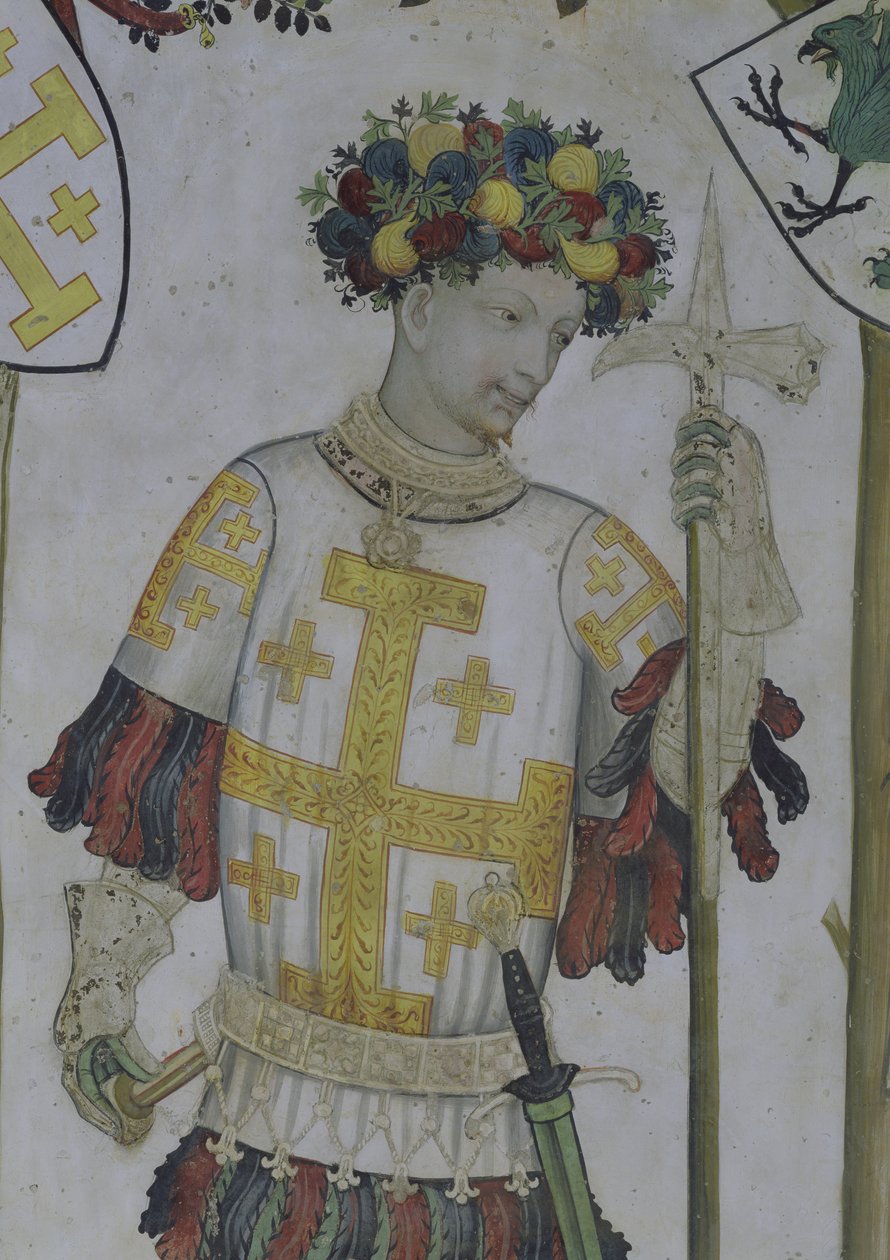 द नाइन वर्थिस, गॉडफ्रे डी बाउलोन का विस्तार (c.1060-1100) 1418-30 द्वारा जियाकोमो जैकेरियो