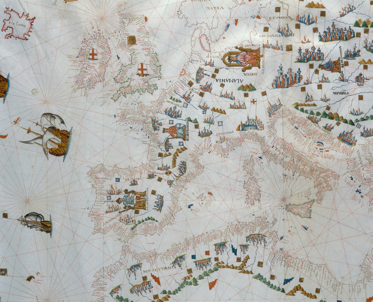 ए नॉटिकल मैप, 1564 द्वारा जियाकोमो मैगियोलो