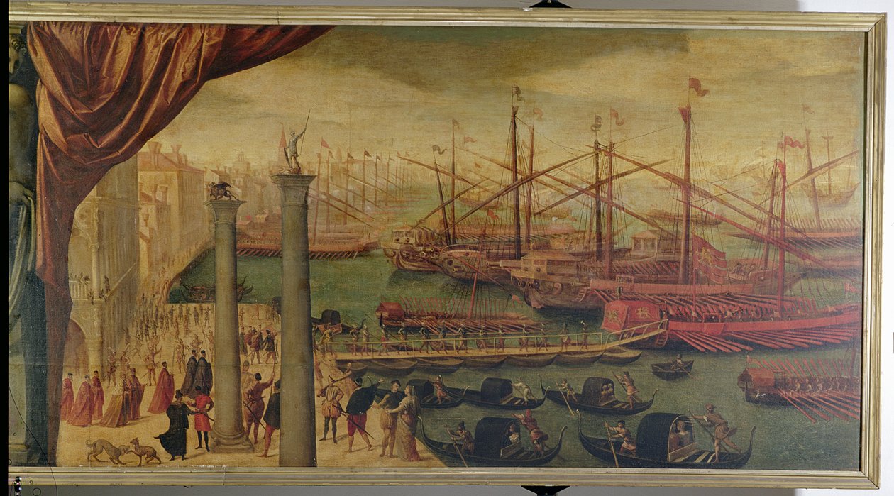 मोलो पर वेनिस सैनिकों की भर्ती, c.1562 द्वारा जियोवानी बतिस्ता मोरोनी