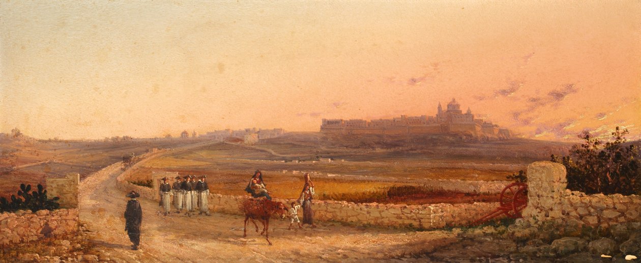 मदीना, माल्टा, 1888 द्वारा जियानसिंटो गियानी