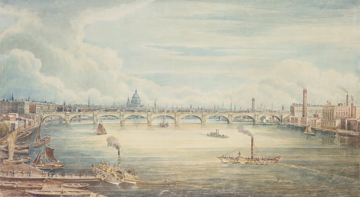 हंगरफोर्ड पियर, 1837 (कागज पर wc) द्वारा गिदोन येट्स