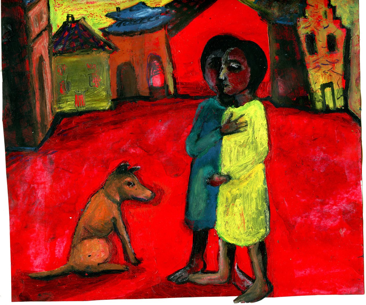 ब्राउन डॉग, 2004, (मिश्रित मीडिया) द्वारा गिगी सडबरी