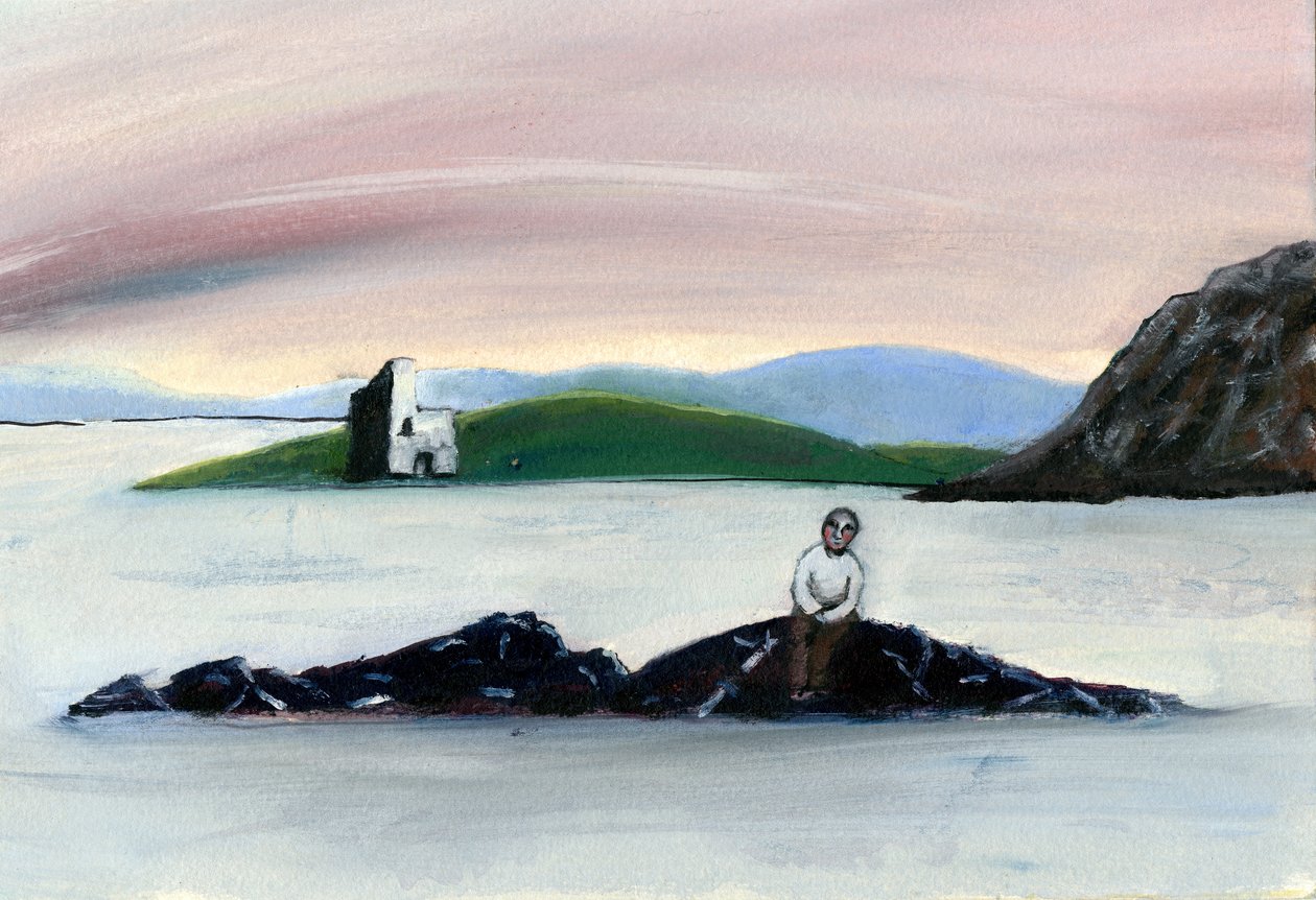 एक यात्रा के लिए अध्ययन, 2003 (कागज़ पर तेल) द्वारा गिगी सडबरी