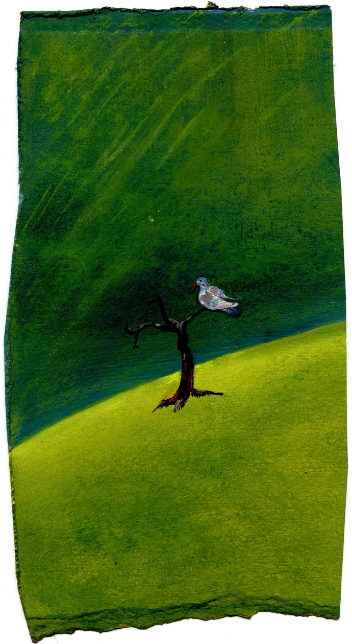 द लास्ट वन, 2005 (कागज पर तेल) द्वारा गिगी सडबरी