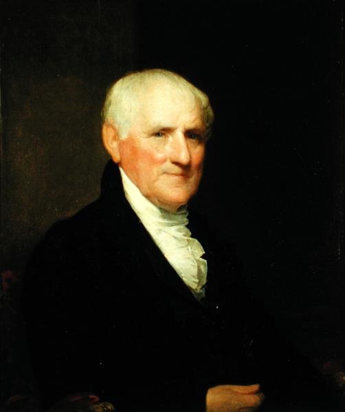 एगबर्ट बेन्सन का पोर्ट्रेट (1746-1833), c.1820 (पैनल पर तेल) द्वारा गिल्बर्ट स्टुअर्ट