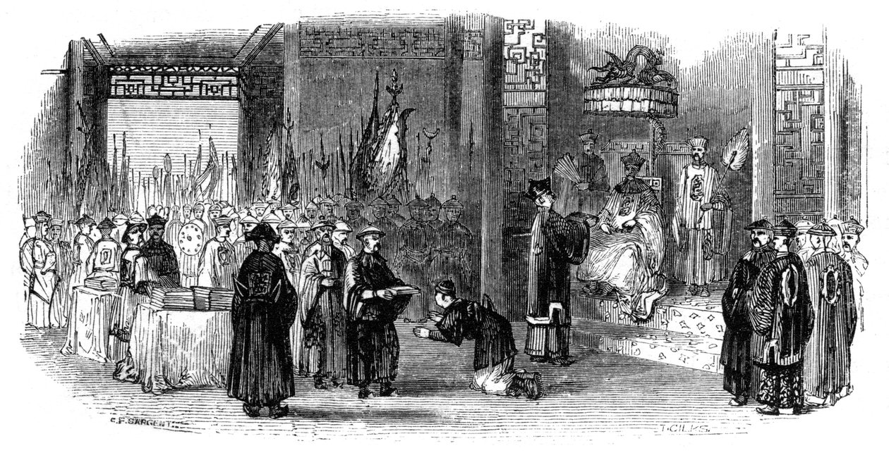 पंचांग प्रस्तुत करने का वार्षिक समारोह, 1847 द्वारा जाइल्स