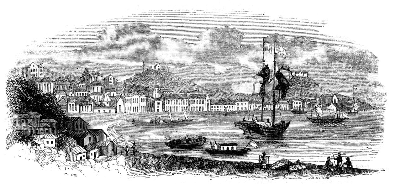 मकाऊ का दृश्य, 1847 द्वारा जाइल्स