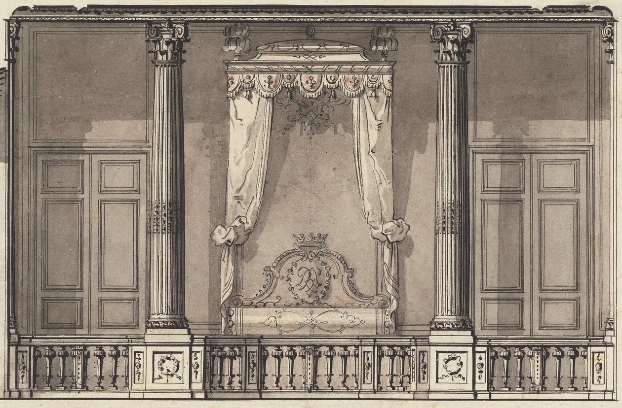 Duc dOrléans, Palais Royal, पेरिस के लिए बेड अल्कोव द्वारा गिलेस मैरी ओपेनॉर्ड
