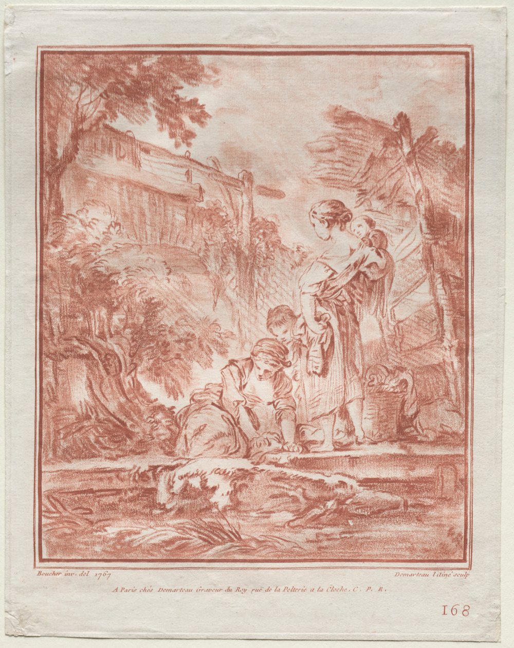 वाशरमैन, 1767। द्वारा गिल्स डेमार्टो