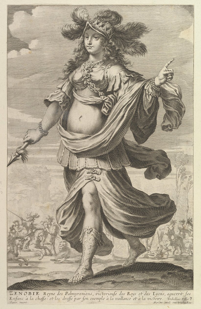 ज़ेनोबिया, 1647. निर्माता: गाइल्स रूसेलेट, अब्राहम बोस। द्वारा गाइल्स रूसेलेट और अब्राहम बॉसे