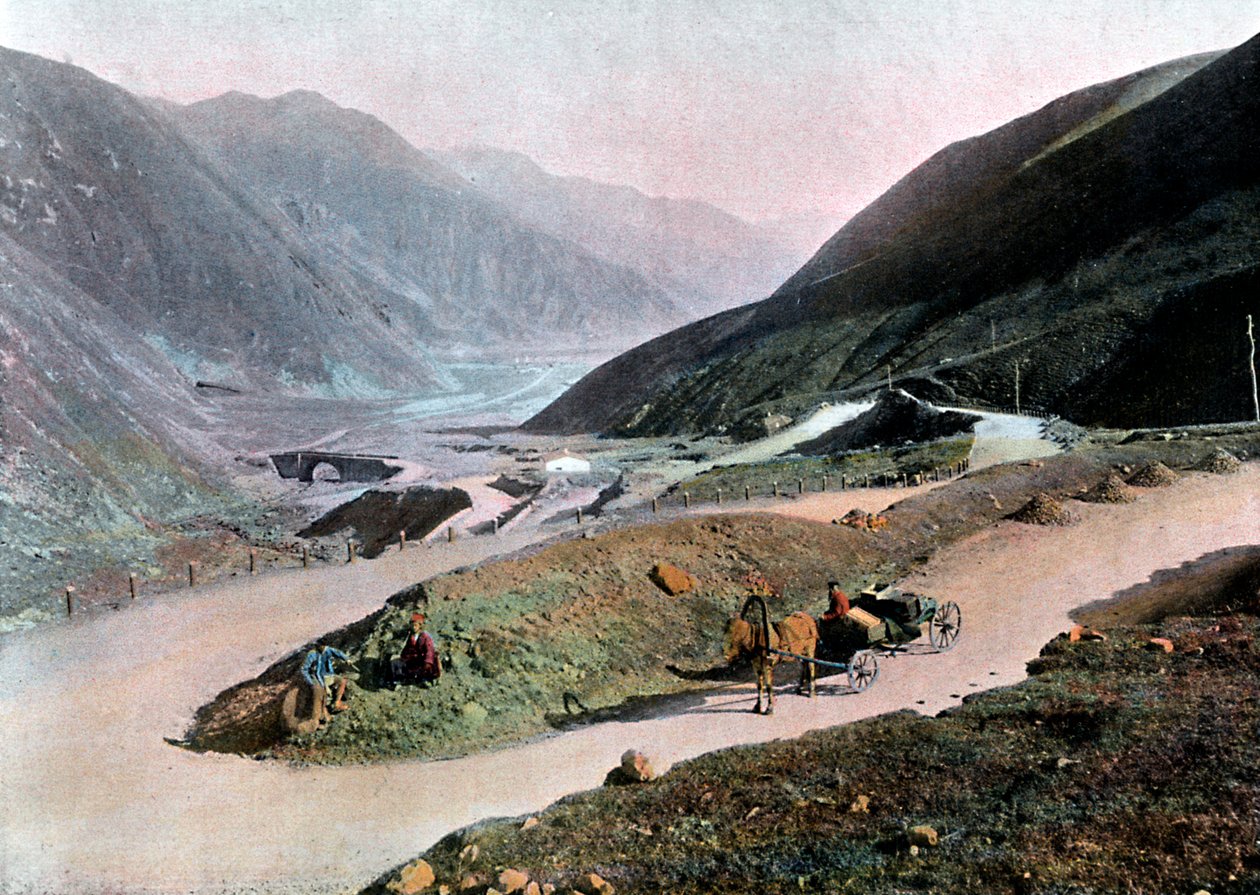 जॉर्जियाई सैन्य रोड, c1890 द्वारा Gillot