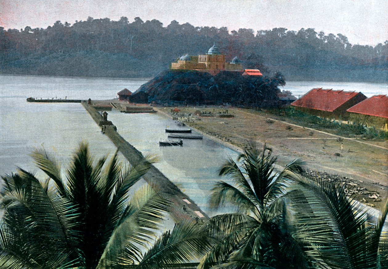 पोर्ट ब्लेयर, अंडमान निकोबार द्वीप समूह की राजधानी, हिंद महासागर, c1890 द्वारा Gillot