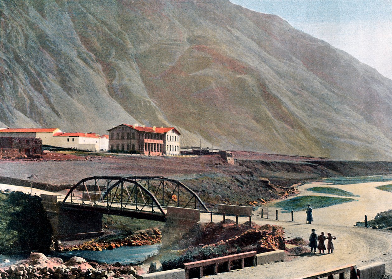 जॉर्जियाई सैन्य रोड पर लार्स में स्टेशन, c1890। द्वारा Gillot